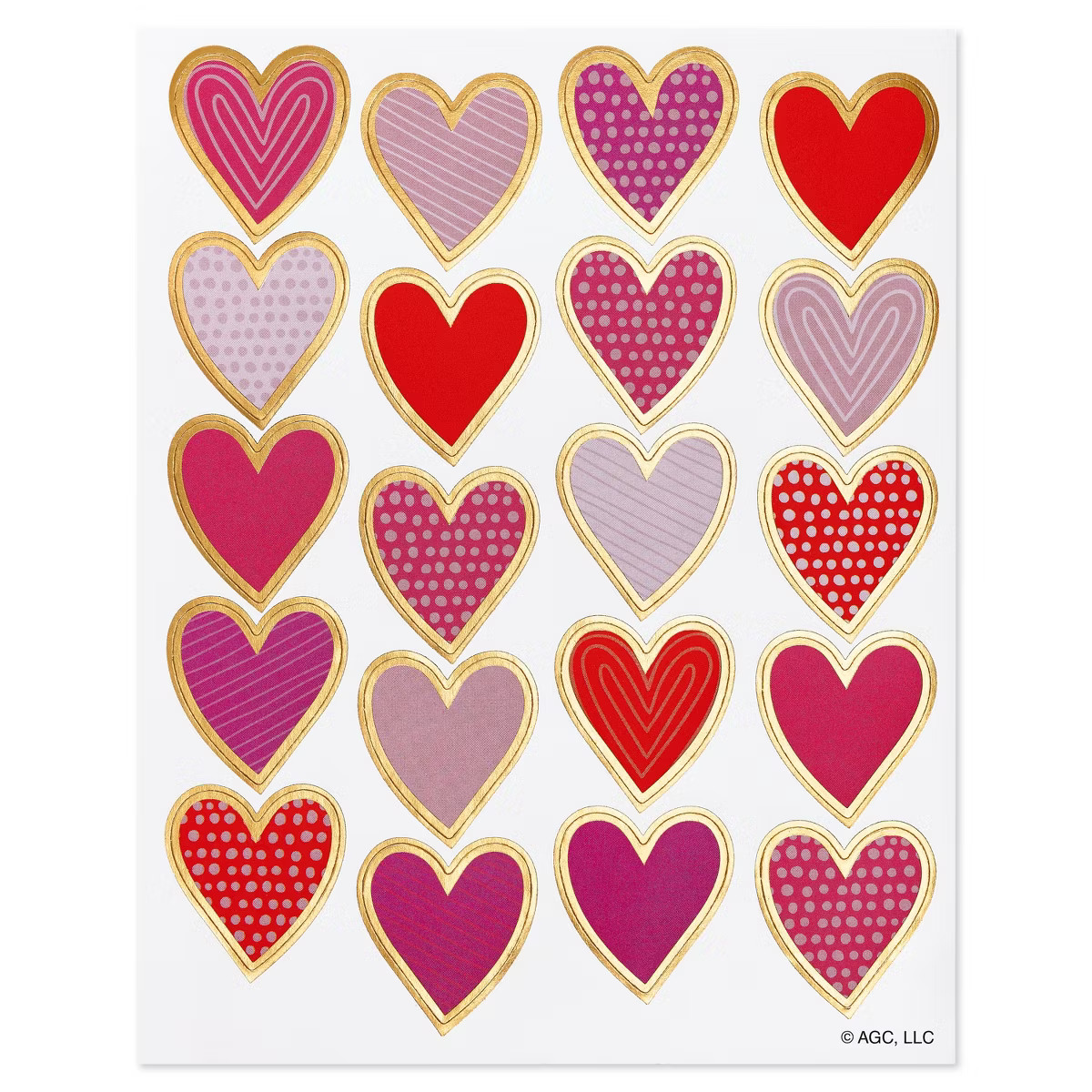 40ct Valentine's Day Heart Stickers | Target