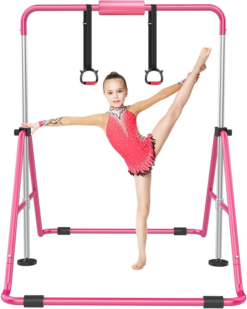Gymnastic Bars for Kids with Adjustable Height, Folding Gymnastic Training Kip Bar, Expandable Ho... | Amazon (US)
