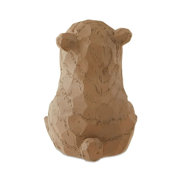 Sitting Bear Christmas Tabletop Decoration, Brown, 6.37", by Holiday Time | Walmart (US)