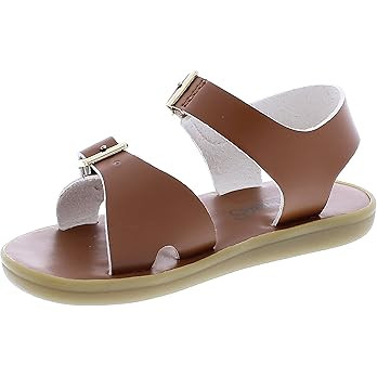 FOOTMATES Tide Waterproof Leather Strap-Closure Boys’ Sandals with Slip-Resistant, Non-Marking ... | Amazon (US)