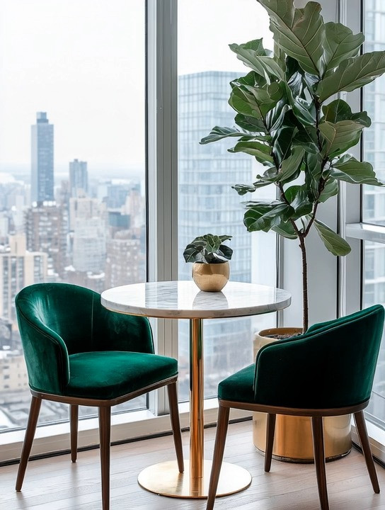 Table for two — at home ✨

Create your own little coffee bistro with a gorgeous marble bistro table, two elegant velvet chairs, and a statement tree-like plant in a gold planter to elevate the space instantly.

Whether you have a high-rise skyline view, a garden view, a pool view, or even a simple street view — it becomes beautiful when you slow down enough to enjoy it.

This is about:
• Slow coffee mornings
• Easy, intentional breakfasts
• Evening wind-down conversations
• A quiet corner just for two

The marble adds timeless elegance.
The velvet brings softness and warmth.
The greenery adds life and calm energy.

And when you’re relaxed, everything looks better.

Create a space that invites you to sit down — and stay a little longer.

#BistroAtHome #MarbleTable #VelvetChairs #SlowLiving #MorningRituals #HighRiseLiving #ElegantHome #HomeCafe #IntentionalLiving #ModernLuxury 

 #LTKHome