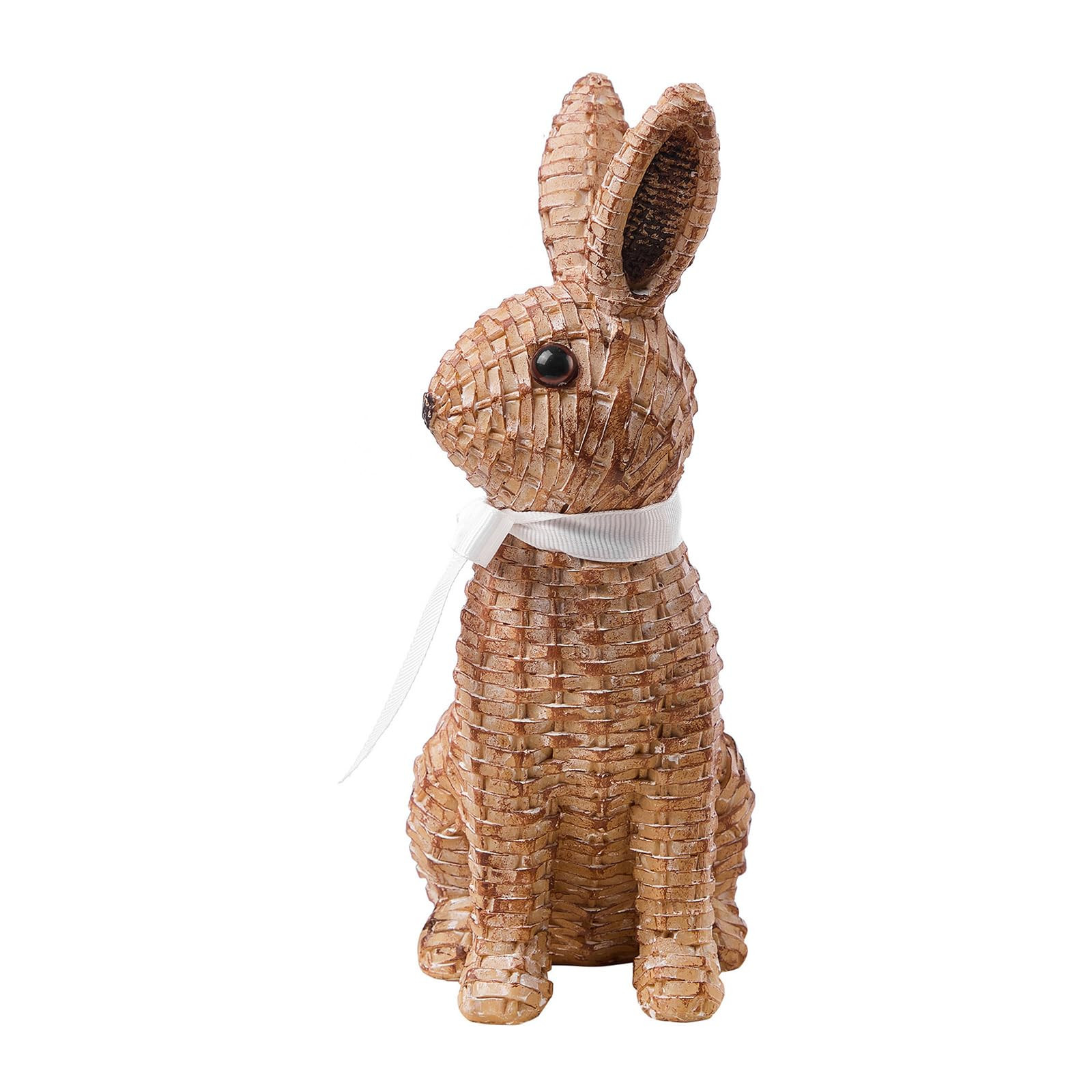 Rattan Rabbit Woven Rabbit Bow Resin Ornaments for Home Courtyard Lawn Tabletop and Easter Decora... | Amazon (US)