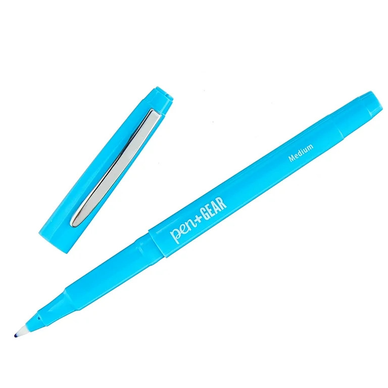 Pen+Gear Medium Tip Felt+Tip Markers, Assorted Colors, 10 Count | Walmart (US)