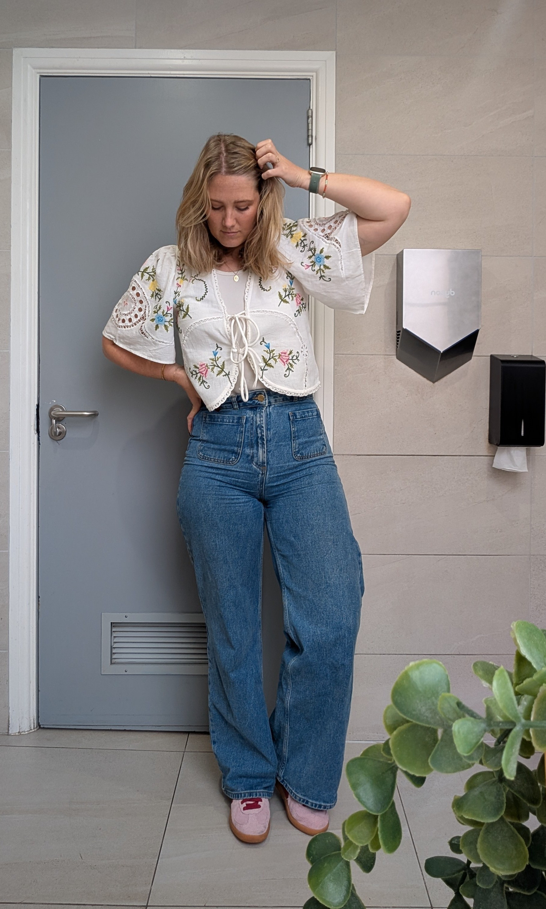 This top was from Primark that I bought in the sale but HOW PRETTY 💕Throwing it back to an outfit that didn't include Dr Martens and a big coat 🤣

#LTKuk #LTKmidsize #LTKstyletip