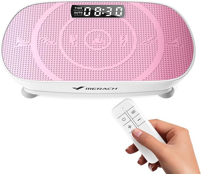 MERACH Vibration Plate Exercise Machine, Curved Vibration Plate for Lymphatic Drainage Weight Los... | Amazon (US)
