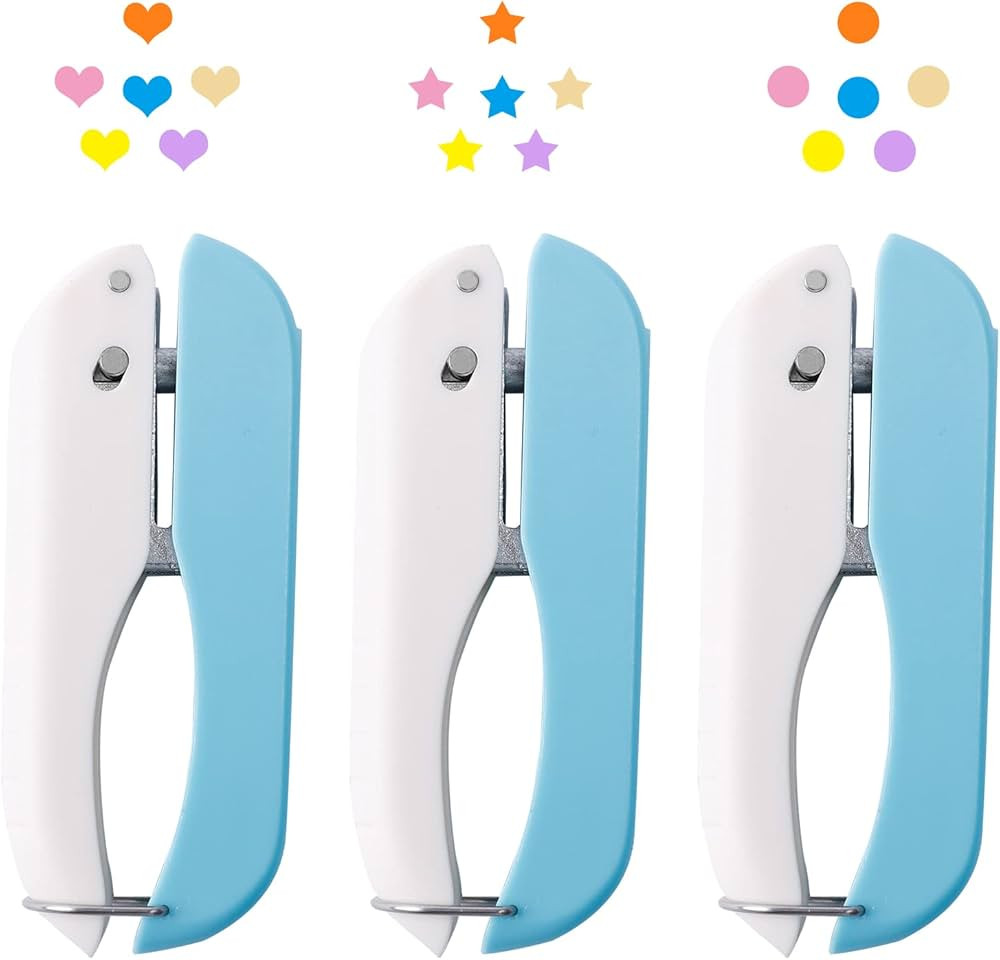Amazon.com : UCEC 3 Pack Paper Craft Hole Punch Shapes, 1/4 Inch Single Hole Puncher for Crafts, ... | Amazon (US)