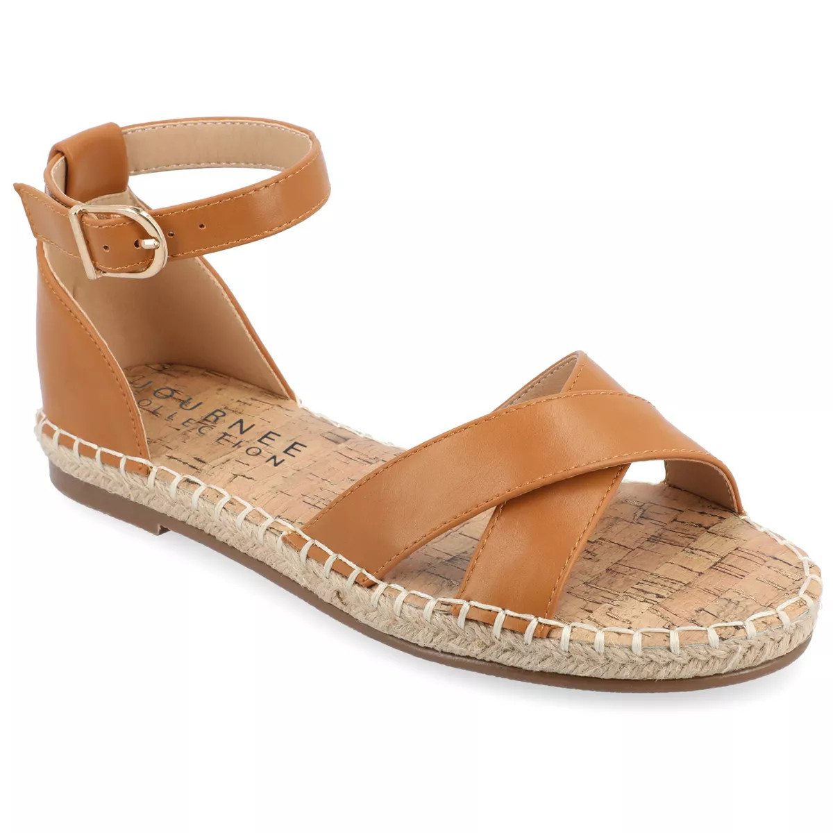 Journee Collection Womens Medium and Wide Width Lyddia Espadrille Flat Sandals | Target