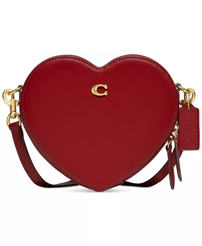COACH Glovetanned Leather Heart Crossbody & Reviews - Handbags & Accessories - Macy's | Macys (US)
