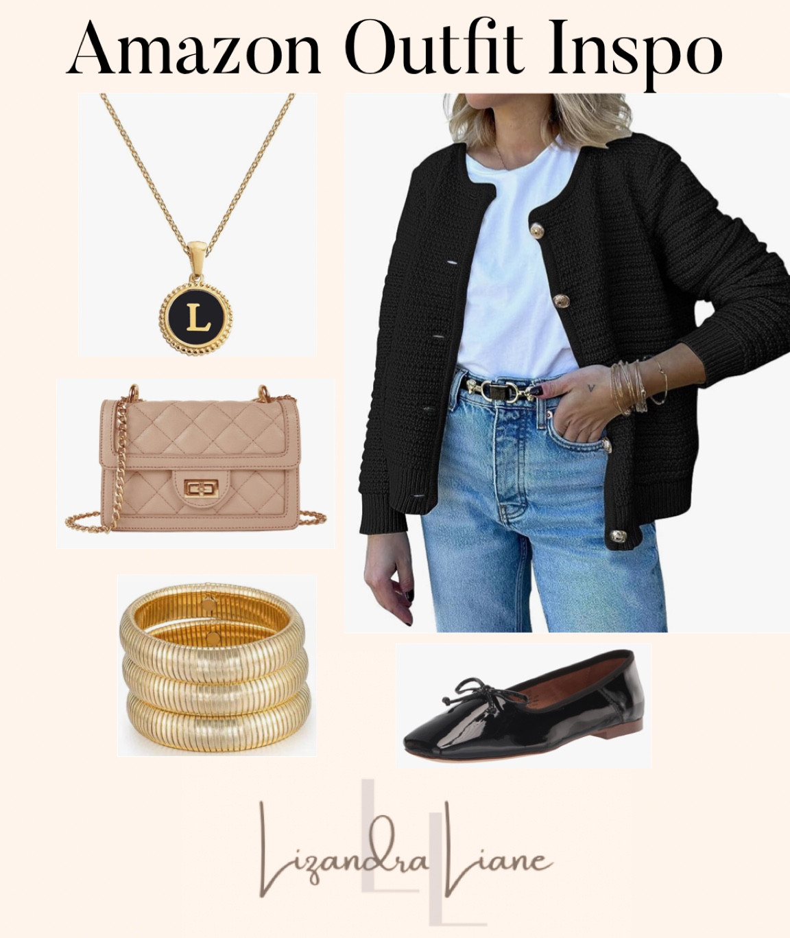 Amazon fall outfit inspo, chic style, affordable, lady jacket, handbags, jewelry, ballerina flats 

#LTKfindsunder50 #LTKworkwear #LTKstyletip