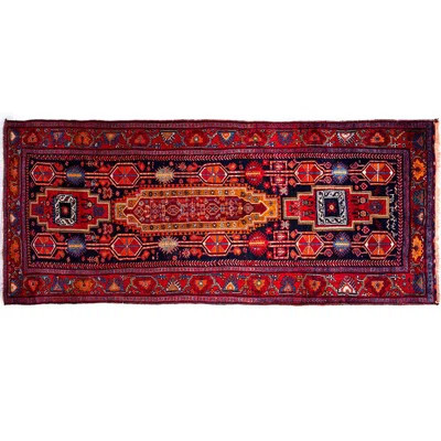 Broeder One-of-a-Kind 4'8" x 11'8" 1970s Area Rug in Red/Brown/Blue | Wayfair North America