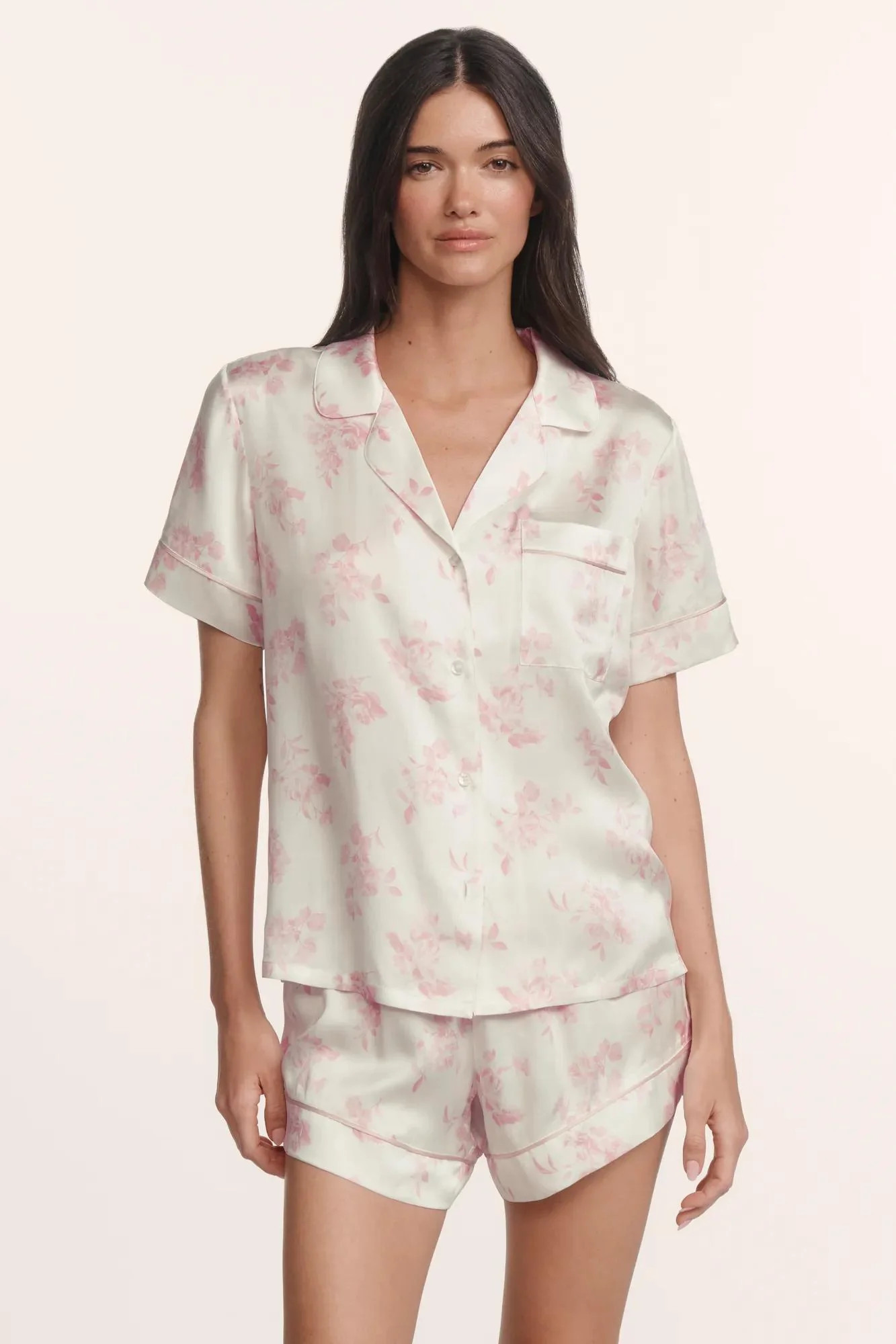 Inez Washable Silk Printed Short PJ Set | Eberjey