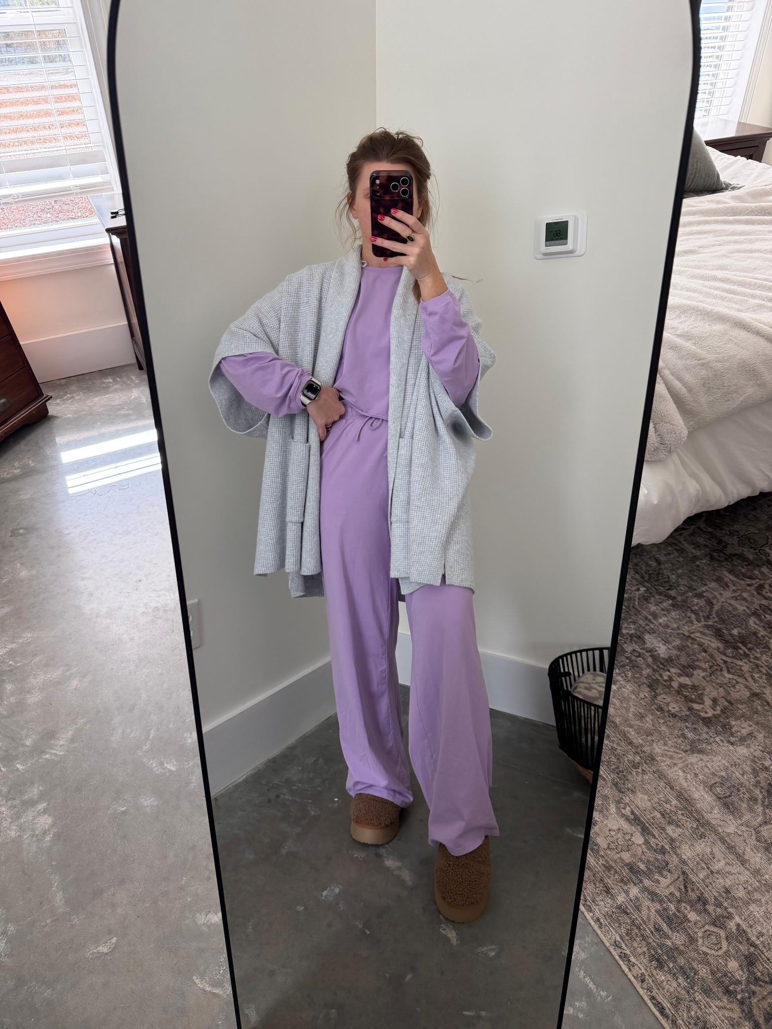 Today’s ootd is a comfy target set with a shawl that feels like a blanket 

Aerie // mom ootd // lounge set // target style // purple spring colors 

#LTKSaleAlert #LTKdayinmylife #LTKootd