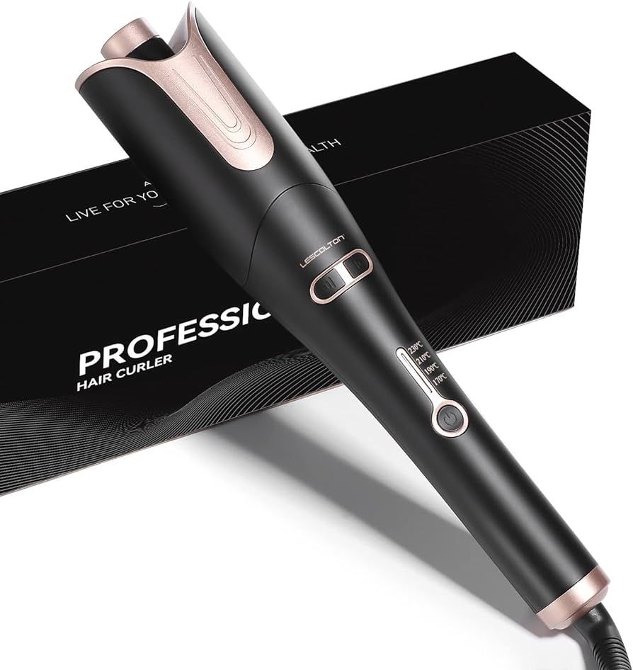 Automatic Hair Curling Iron, LESCOLTON Rotating Curlers Iron with 1" Large Barrel Curls, Auto Hai... | Amazon (US)