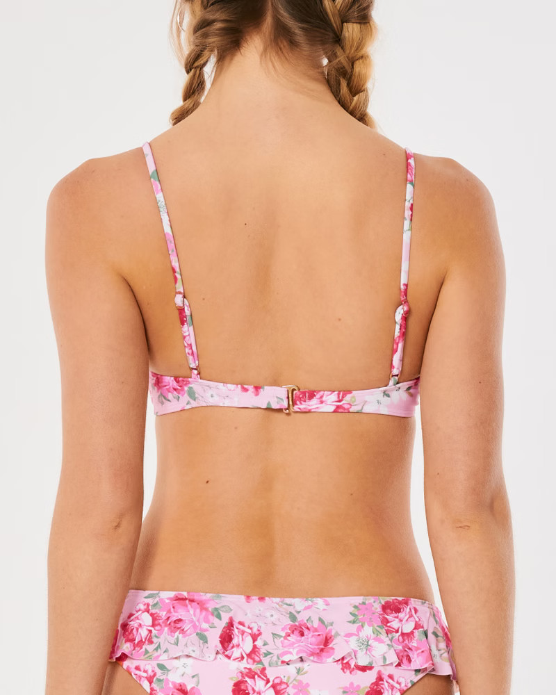 Women's Ruffle Underwire Plunge Bikini Top | Women's Swimwear | HollisterCo.com | Hollister (US)