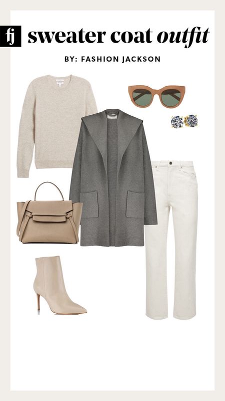 Grey coatigan outfit idea 

#LTKsalealert #LTKfindsunder100 #LTKstyletip