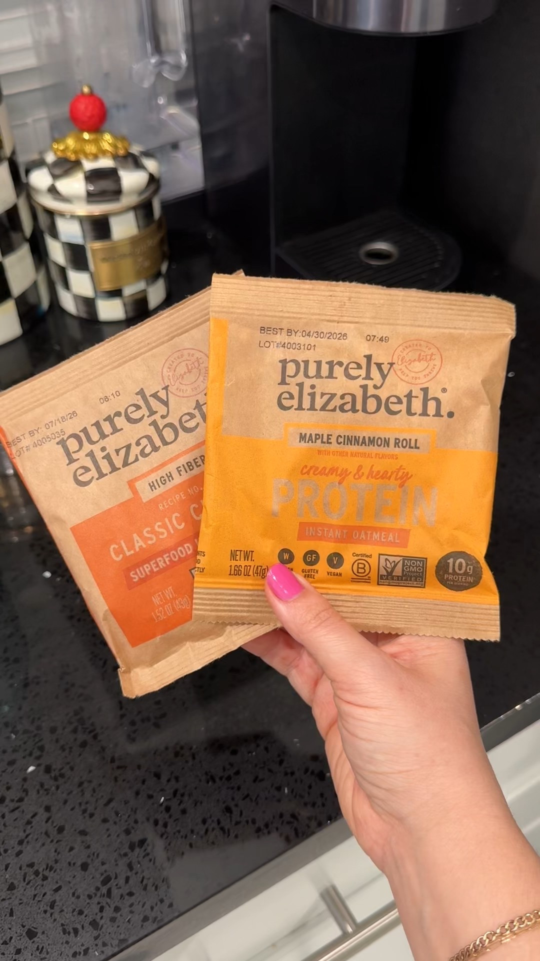 Purely Elizabeth 

#LTKfitnessgoals #LTKActive #LTKmorningroutine