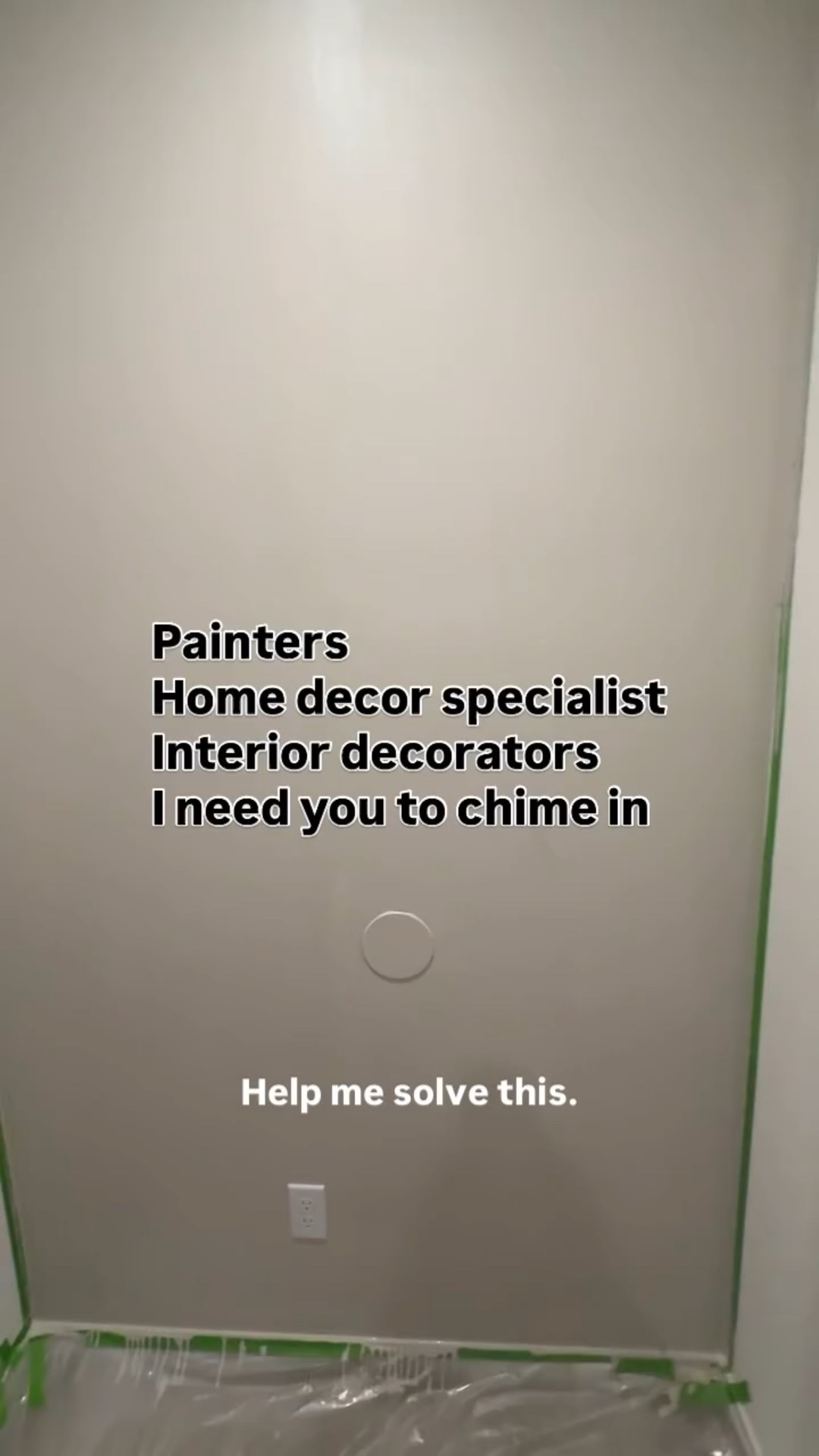 btw @sherwinwilliams your paint is 👌🏾 *chefs kiss* 
Going back tomorrow to paint the rest of our home ✨ 
•
•
In all seriousness, does the outlet cover get painted the same color as the accent wall? Does it stay white? We are adding 3 black frames and a black light.