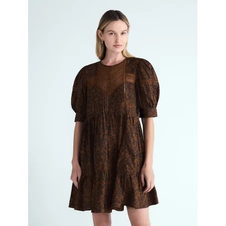 Scoop Women's Lace Mini Dress, Sixes XS-XXL | Walmart (US)