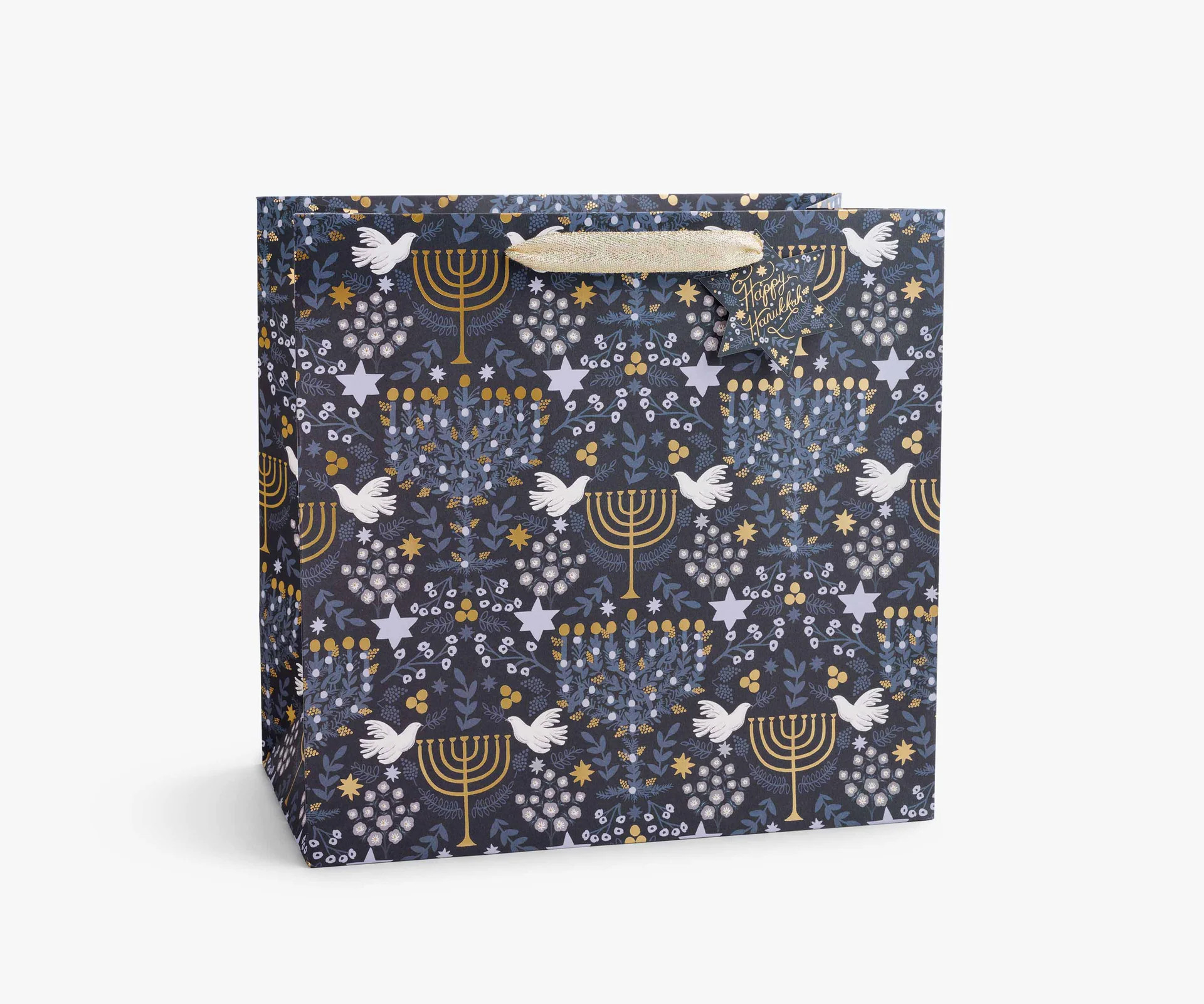 Laurel Menorah Large Gift Bag | Rifle Paper Co.
