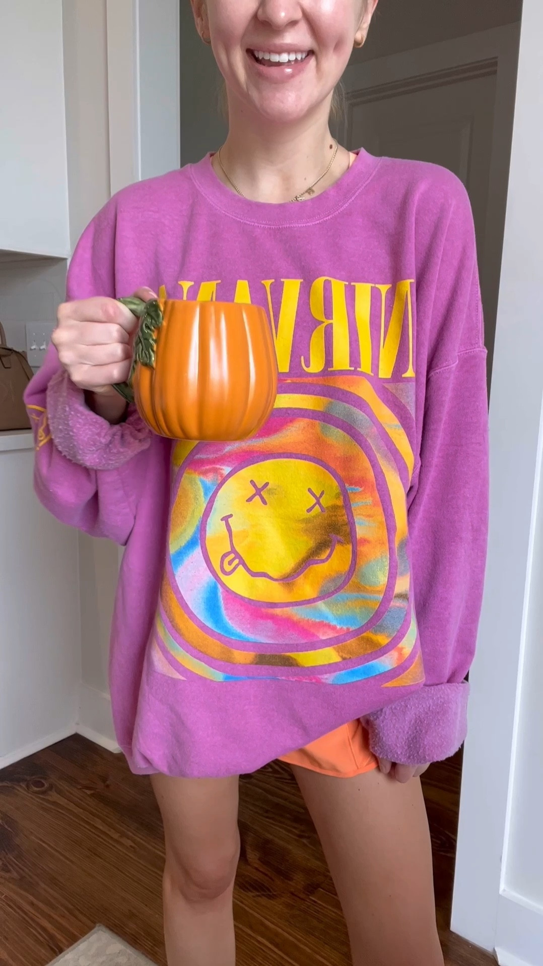 30% OFF Nirvana smile overdyed sweatshirt
Size: S/M 

#LTKHoliday #LTKCyberweek #LTKsalealert