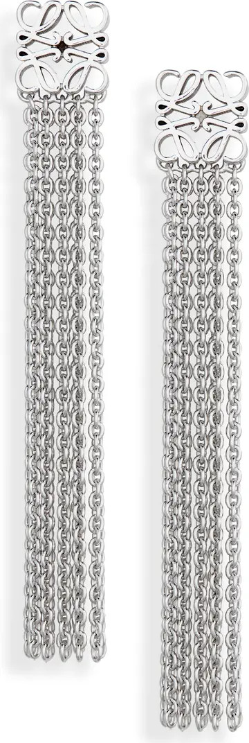 Anagram Sterling Silver Fringe Earrings | Nordstrom