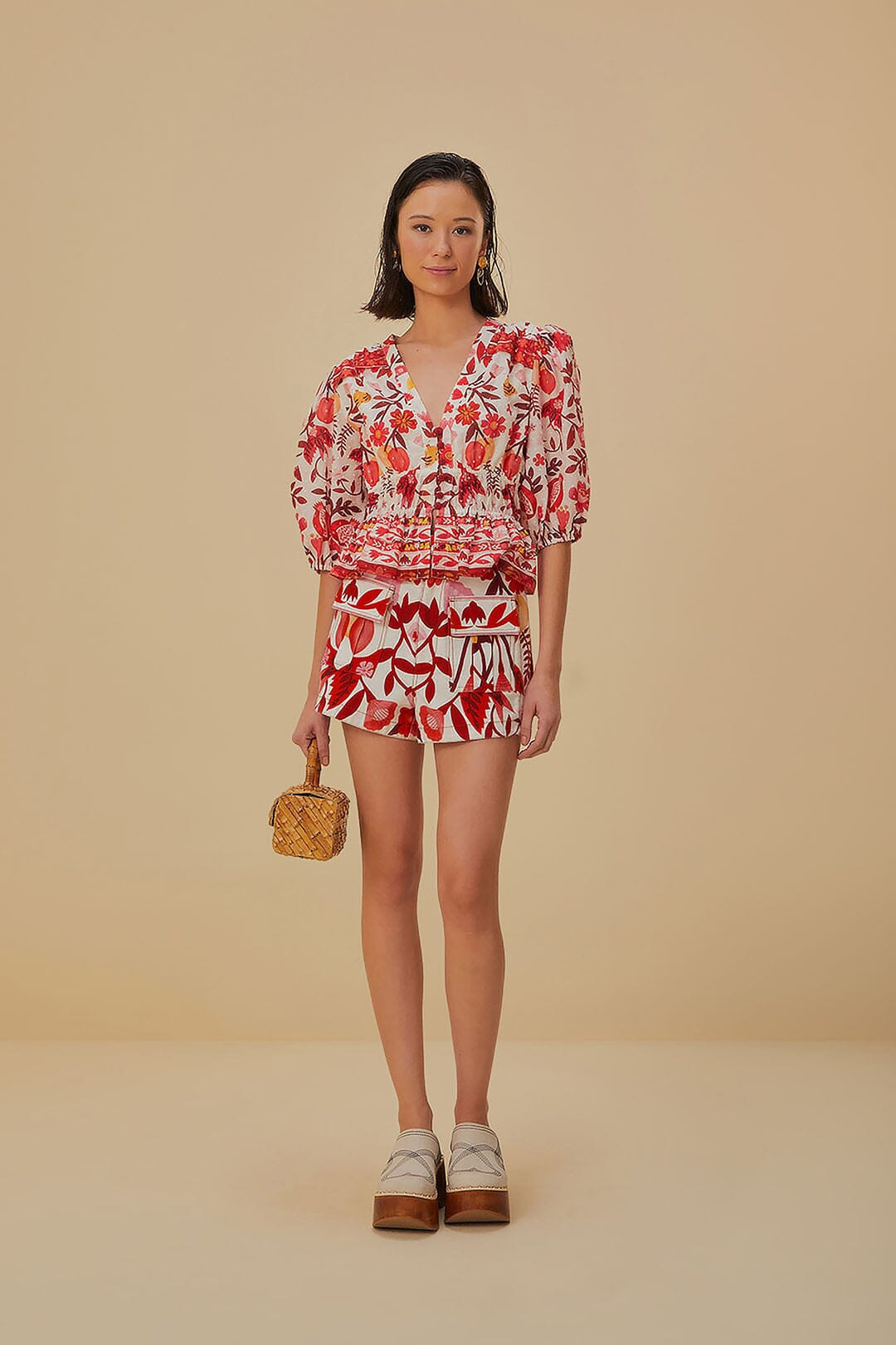 Romantic Orchard Pockets Short | FarmRio (US)