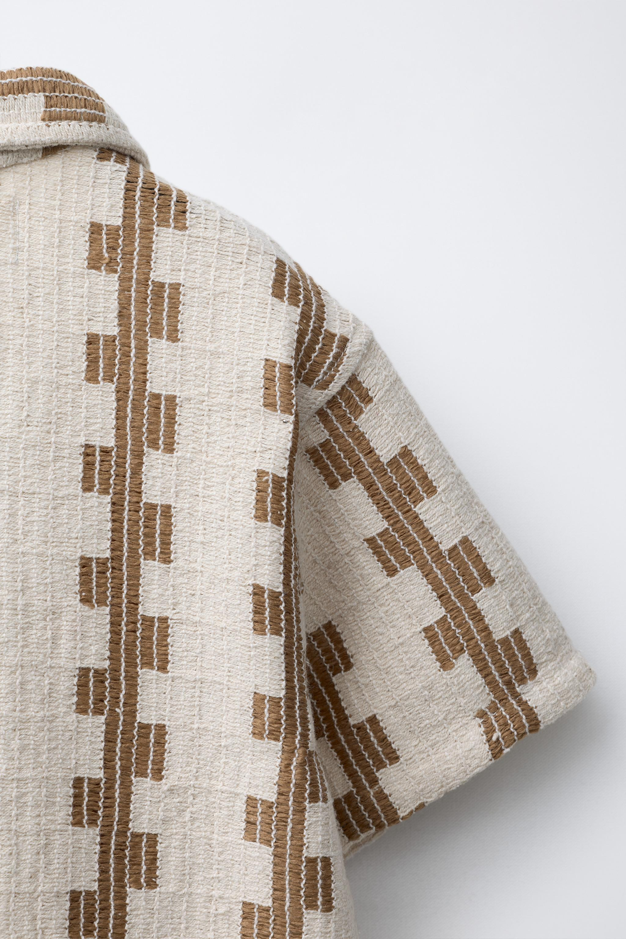 TEXTURED PRINT SHIRT | Zara US