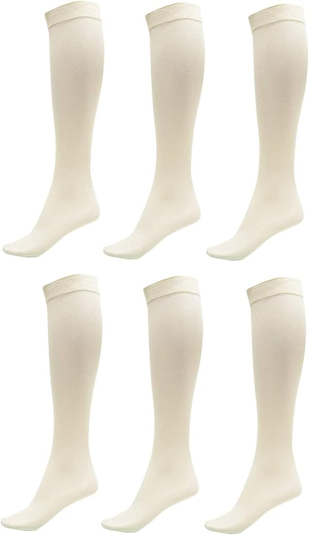 DARESAY 6 Pack: Trouser Socks for Women - Knee High Socks for Women Size 9-11 - Plus Size Trouser... | Amazon (US)