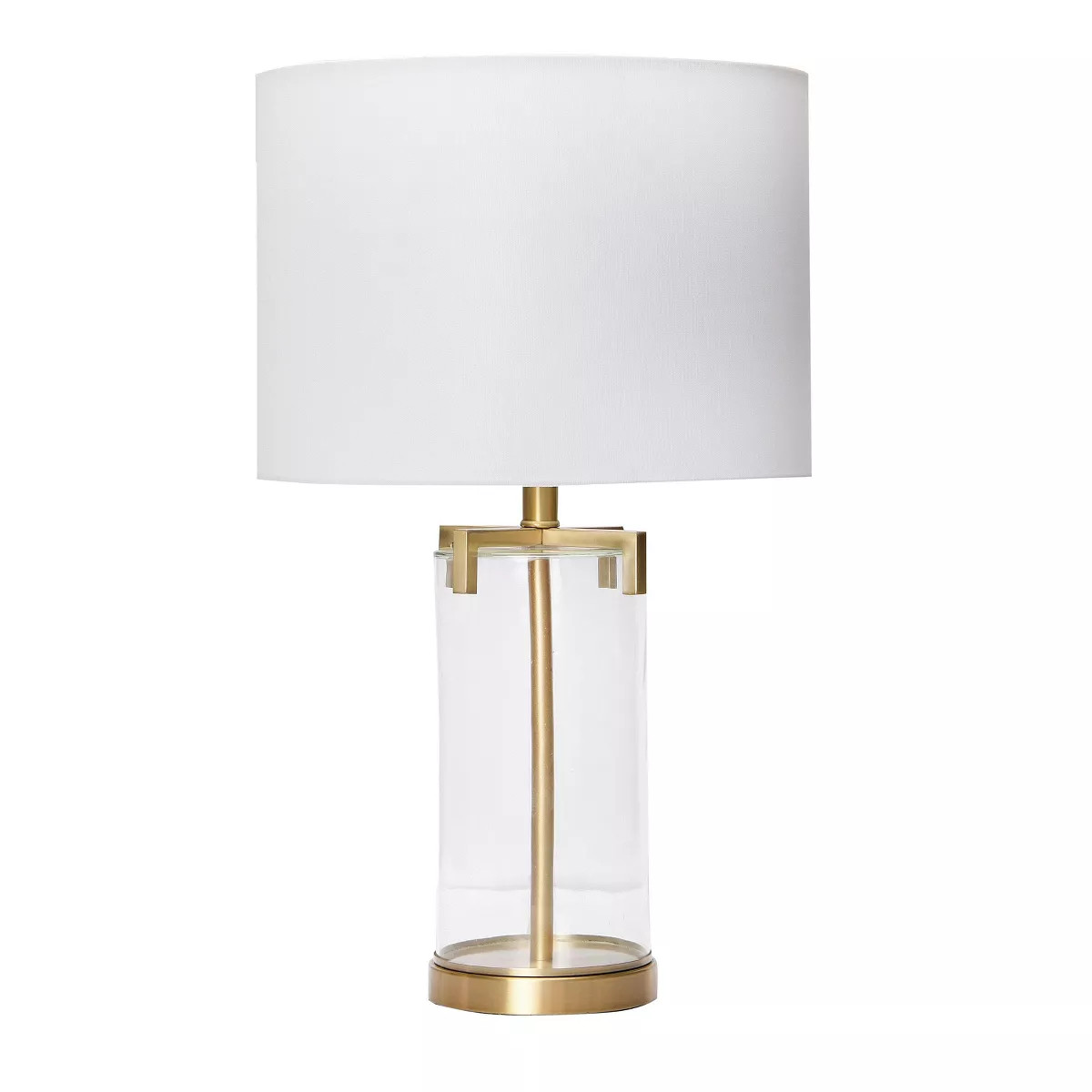26.5" Glass Table Lamp Gold - 3Storied Home | Target