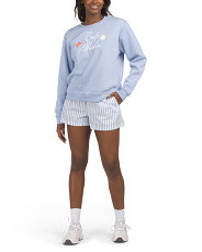 2pc Boxer Shorts And Graphic Crew Neck Set | Juniors Bottoms | Marshalls | Marshalls