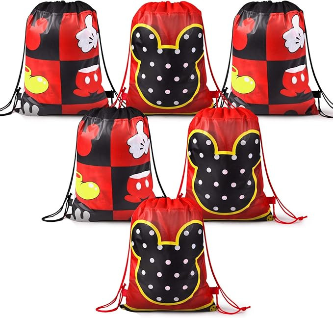 e Mouse Favor Bags, Treat Candy Goodie Gift Non-woven Bags Reusable for Baby Birthday Party Suppl... | Amazon (US)