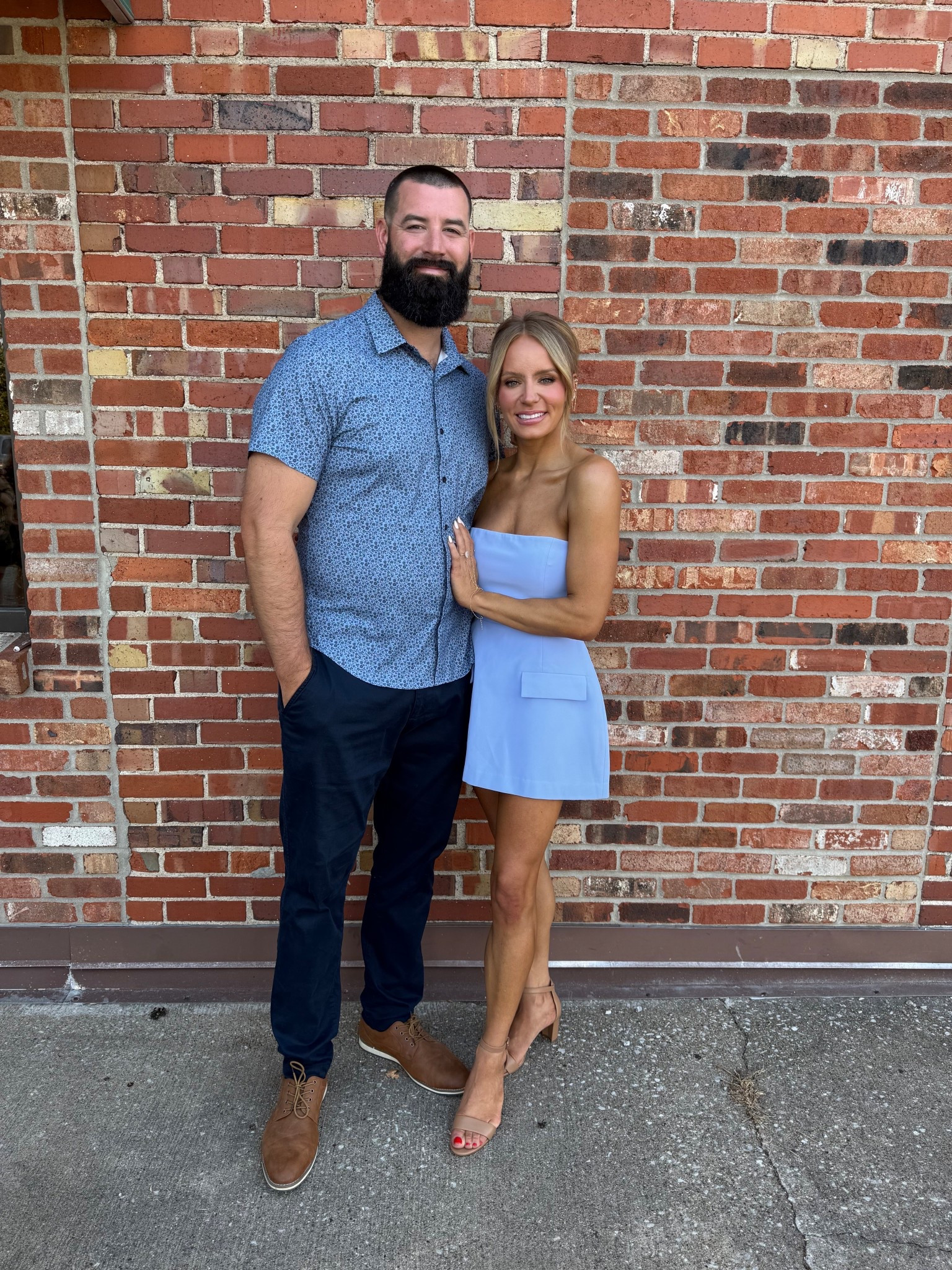 Welcome Party 🫶🏽 

I’m wearing a small in the romper. 

Jordan loves these button up shirts. The fabric is stretchy and comfy!

#LTKWedding