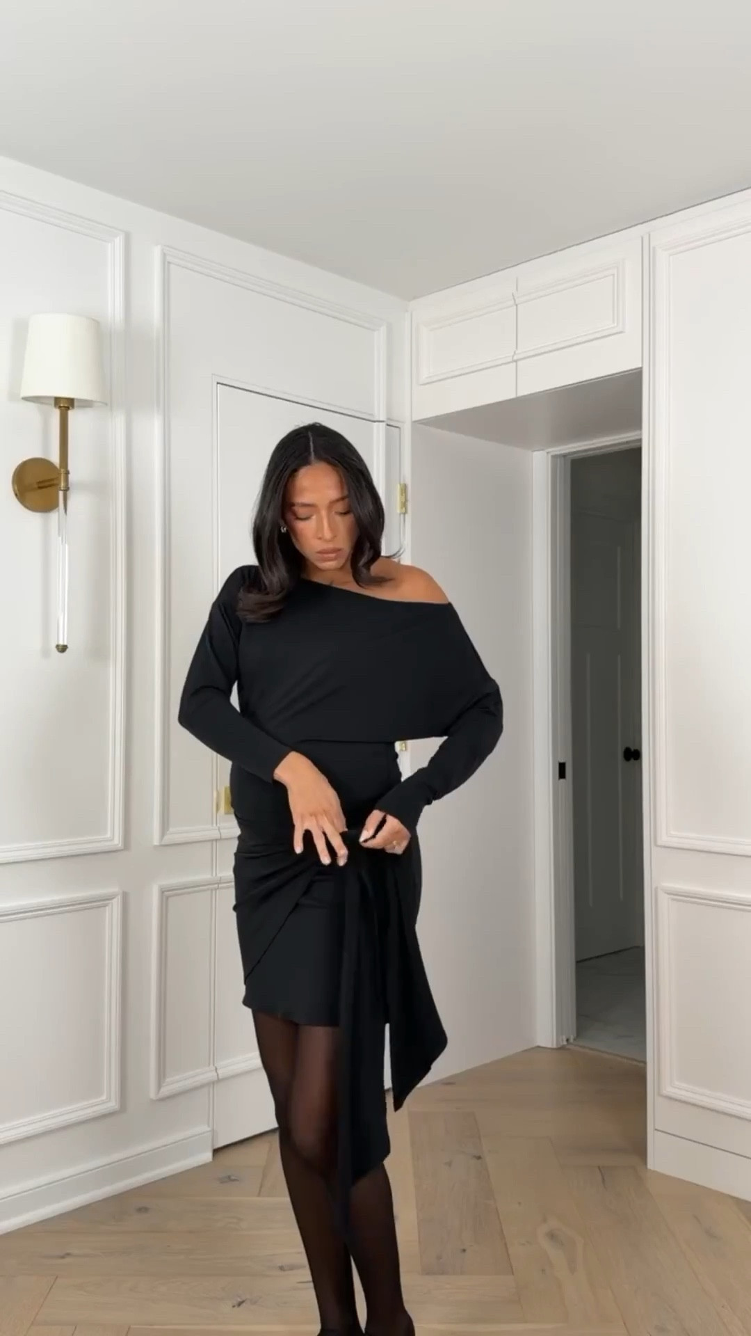 Up to 40% OFF Abercrombie!! Wearing size S long sleeve mini dress, M faux fur coat 

NYE outfit 
New Year's Eve party outfit 
Winter outfit 
Winter fashion 
Little black dress 
Black mini dress 

#LTKFindsUnder100 #LTKSaleAlert #LTKSeasonal