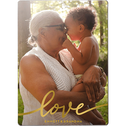 Love Script Metallic Finish Magnet by Shutterfly | Shutterfly | Shutterfly