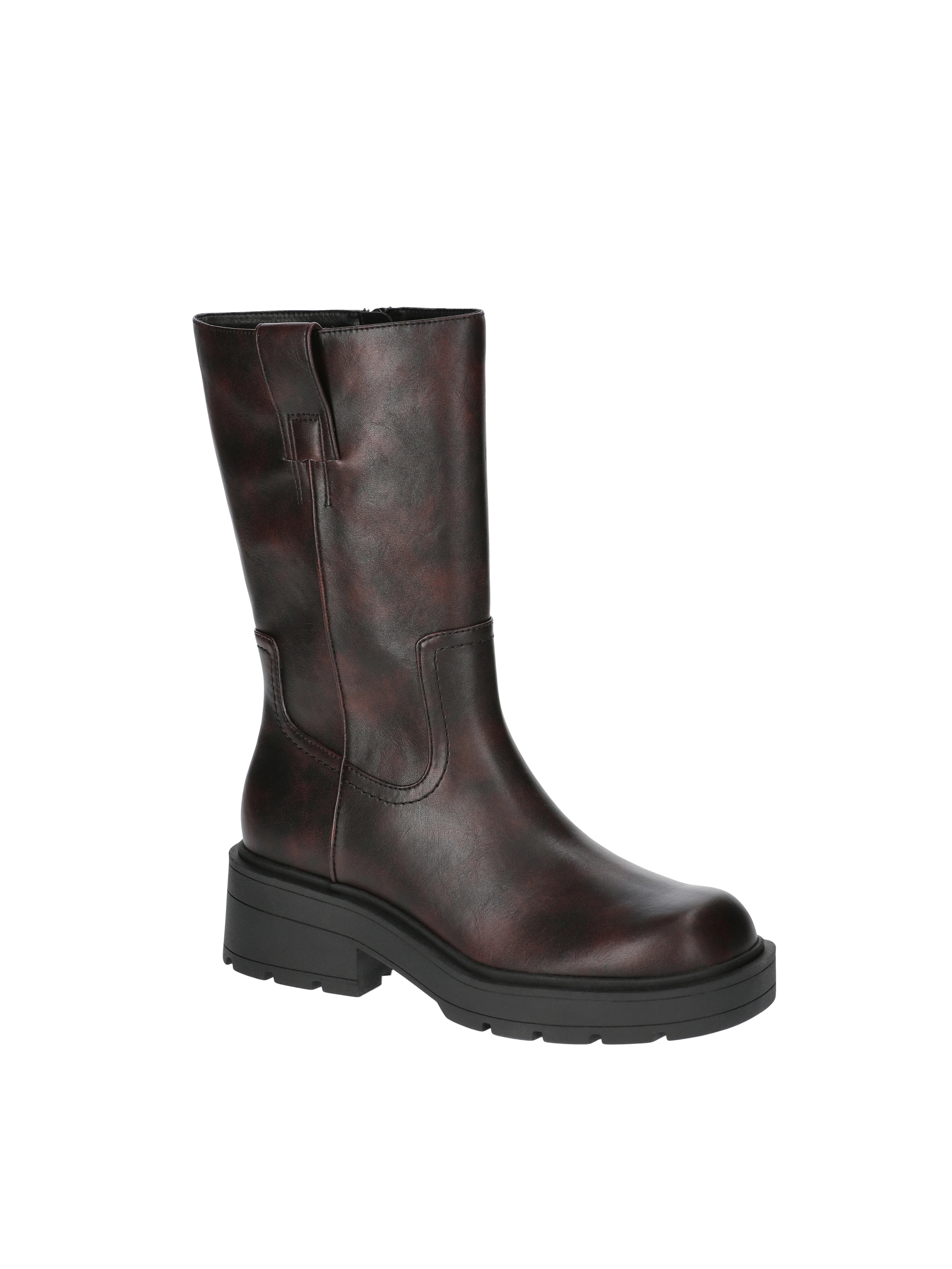 No Boundaries Women's Pull On Lug Sole Boots, Wide Width Available - Walmart.com | Walmart (US)