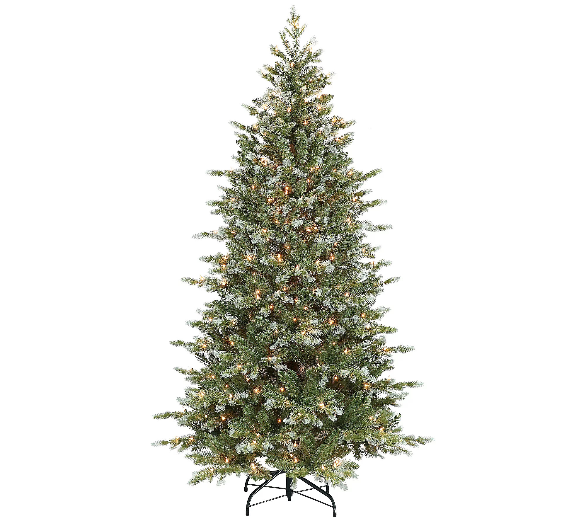 Puleo Pre-Lit 6.5' Slim Colorado Blue Spruce Ch ristmas Tree | QVC