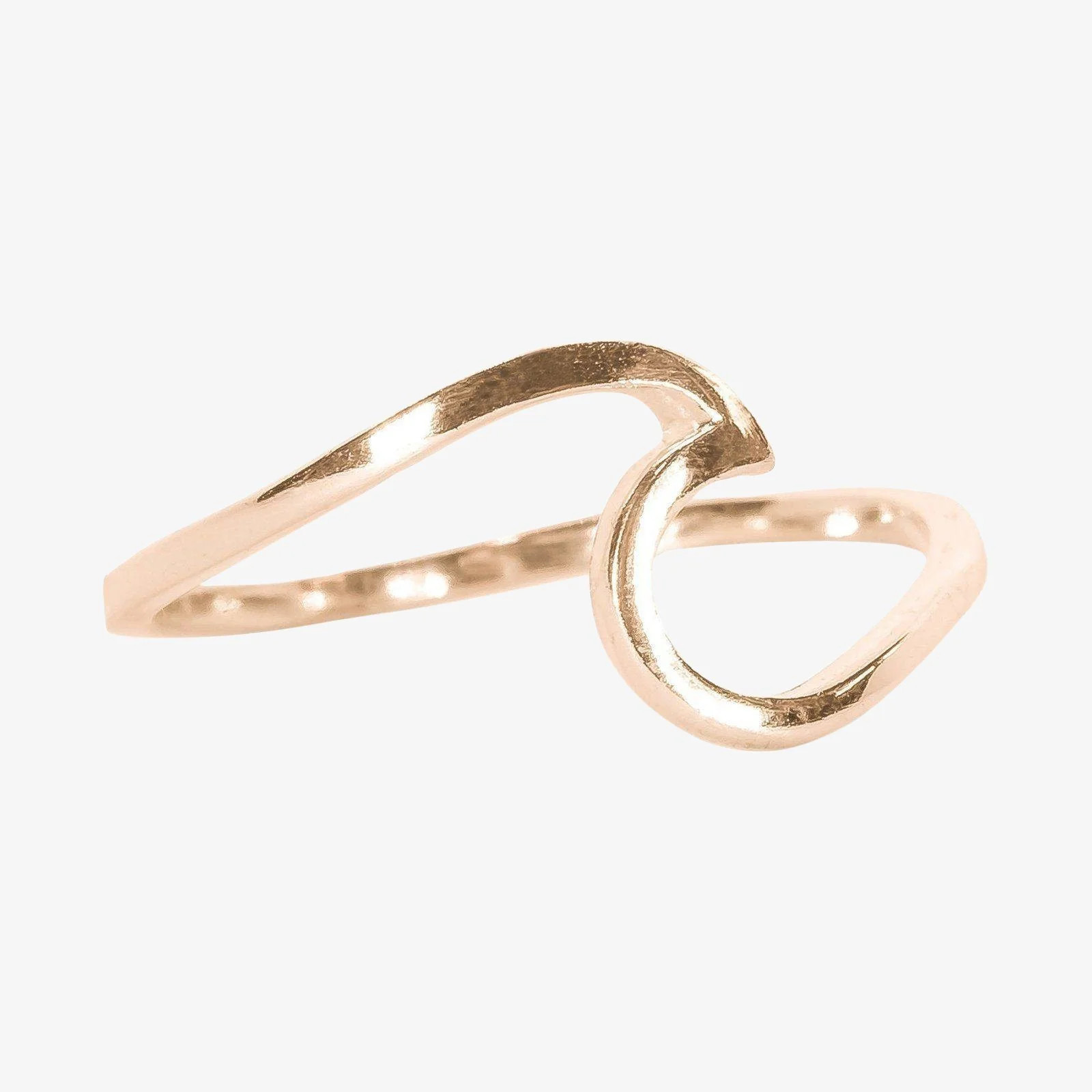 Rose Gold Wave Ring | Pura Vida Bracelets