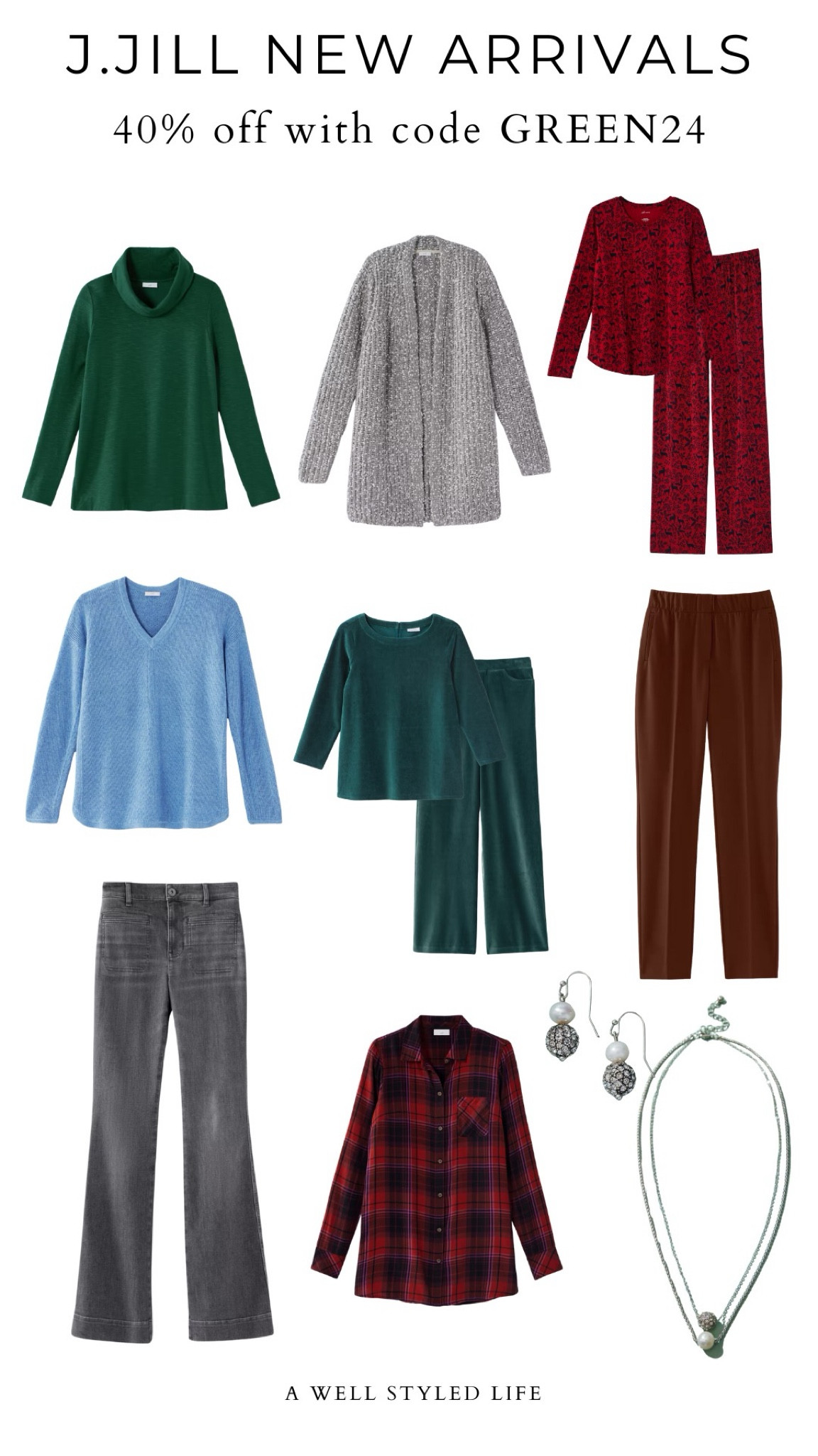 Winter Outfit Inspiration

Take 40% off your purchase at J.Jill with code GREEN24.

#Fashionover50 #LTKOver50Style #fashion #womensfashion #winterfashion #winteroutfit #jjill #sweater #pajamas

#LTKSeasonal #LTKStyleTip #LTKSaleAlert