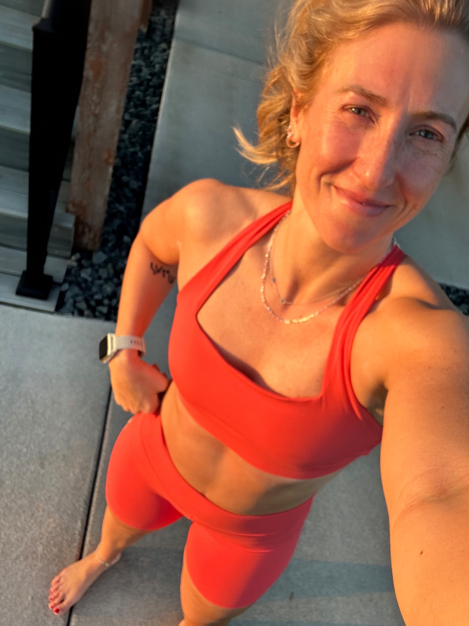 @Vuori US set - small bra, medium
Shorts 

#LTKActive #LTKmorningroutine #LTKfitnessgoals