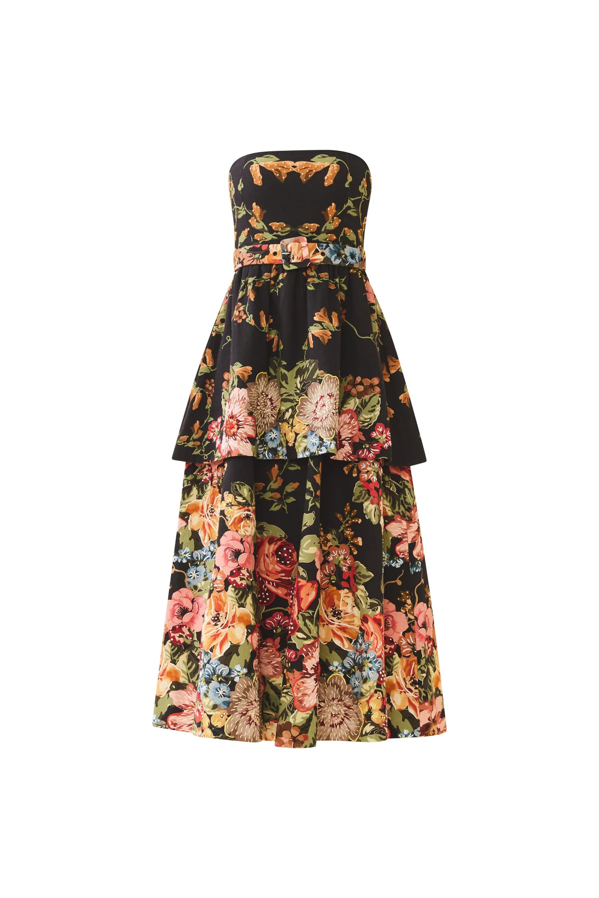 Daisy Dress in Black Victorian Floral | Over The Moon