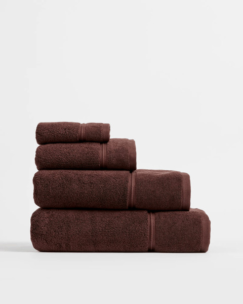 Eden Egyptian Cotton Pile Bath Sheet - Chocolate | Target AU