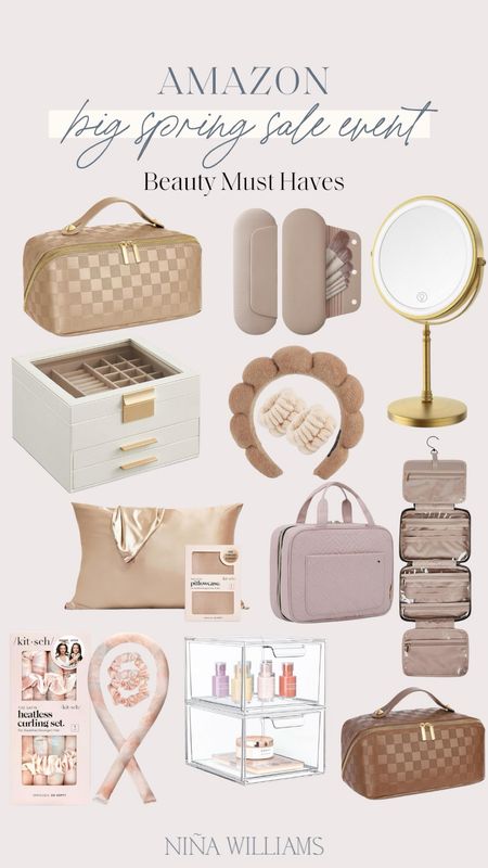 Amazon Big Spring Sale Event! Beauty must haves - travel makeup bag - makeup storage - jewelry box - toiletry hanging bag

#LTKsalealert #LTKbeauty #LTKfindsunder50