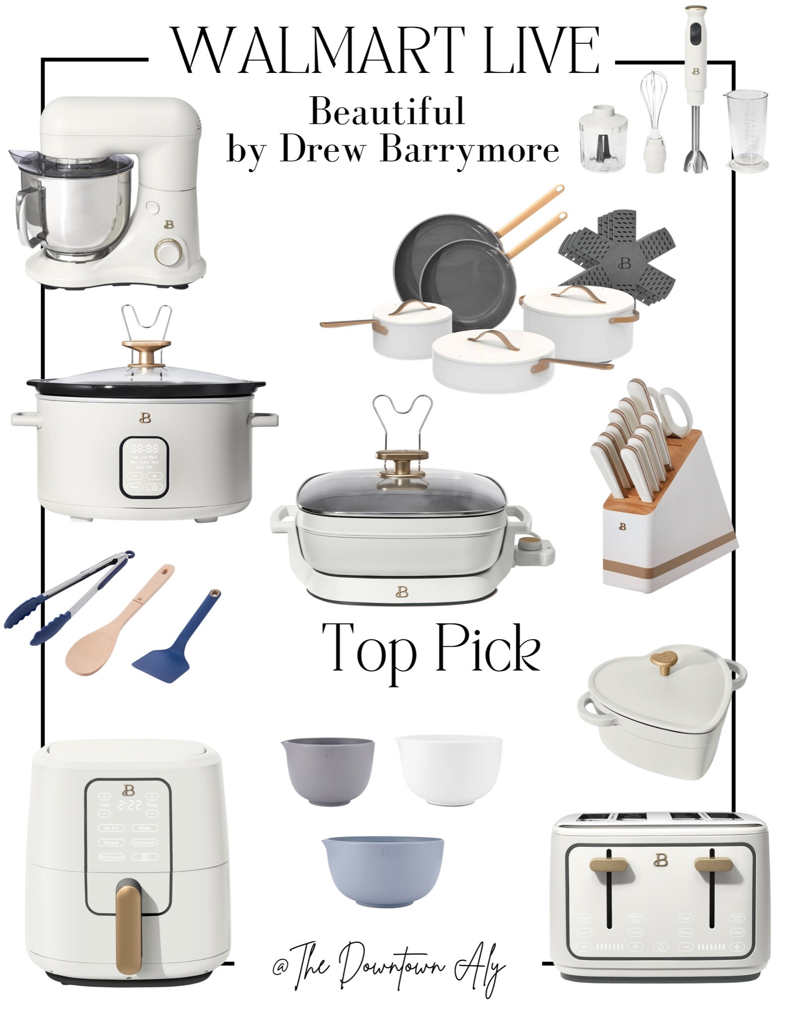 Walmart white and gold appliances 