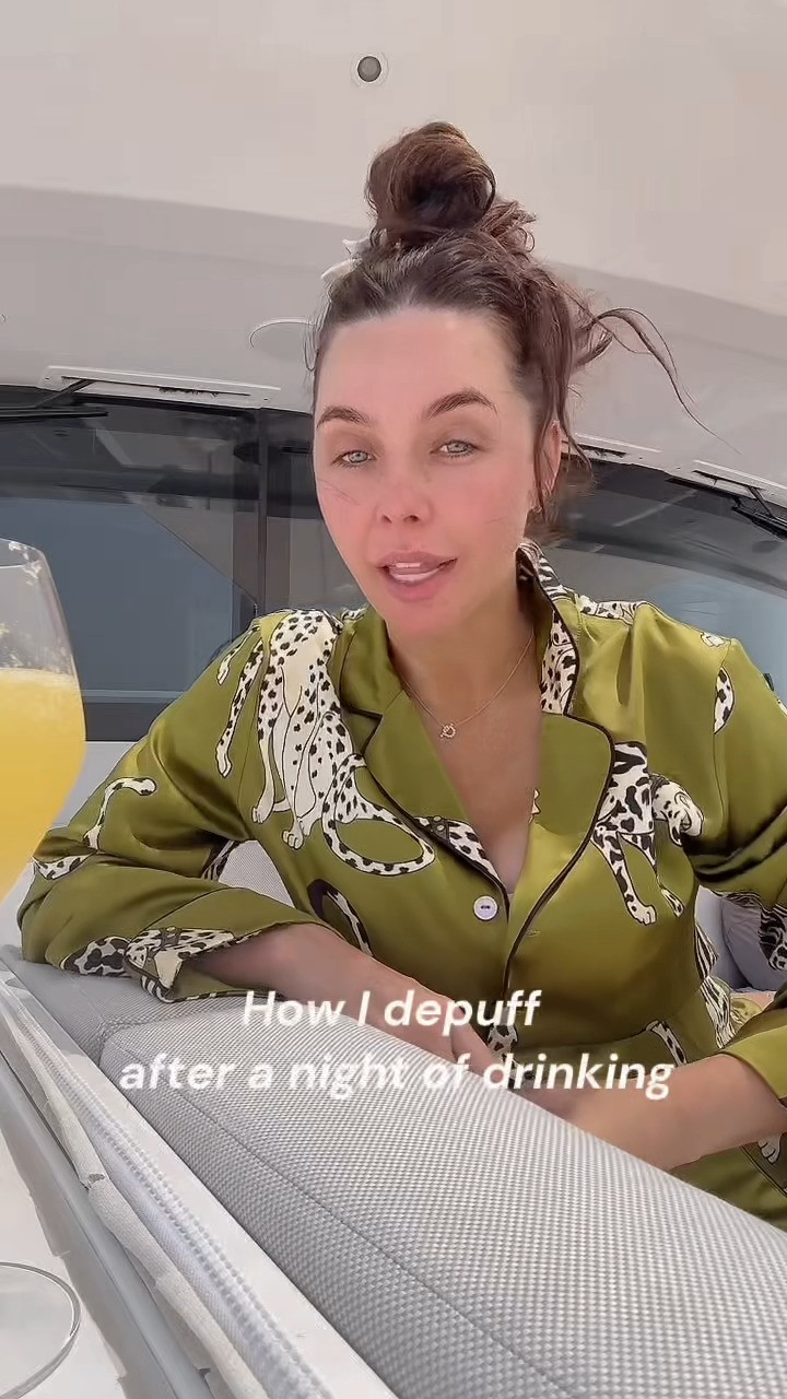 How I depuff after a night of drinking 

 
