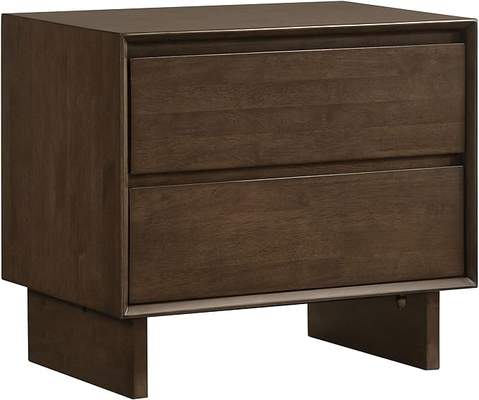 Coaster Home Furnishings Glenwood Transitional Wood 2-Drawer Bedroom Nightstand Bedside Table Org... | Amazon (US)
