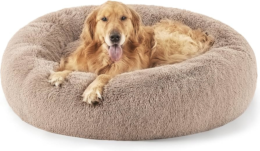 Bedsure Calming Dog Bed for Extra Large Dogs - Donut Washable Large Pet Bed, 45 inches Anti-Slip ... | Amazon (US)