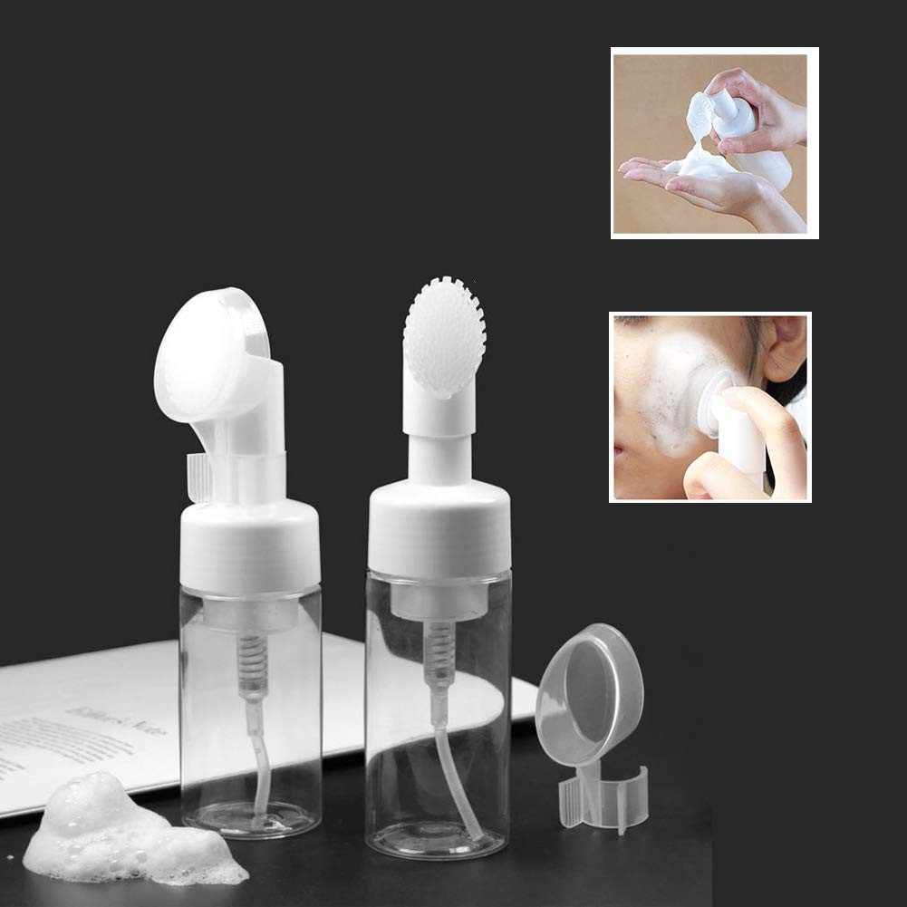 1 pc 150ml Empty Facial Cleanser Foaming Bottle Mousse Foam Gel Head Wash Brush Foam Bottle Press... | Amazon (US)