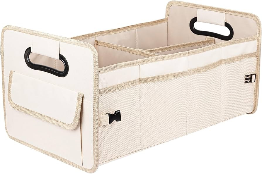 JiatuA Car Trunk Organizer, Car Organizers and Storage Collapsible Multi Compartment Container Bo... | Amazon (US)