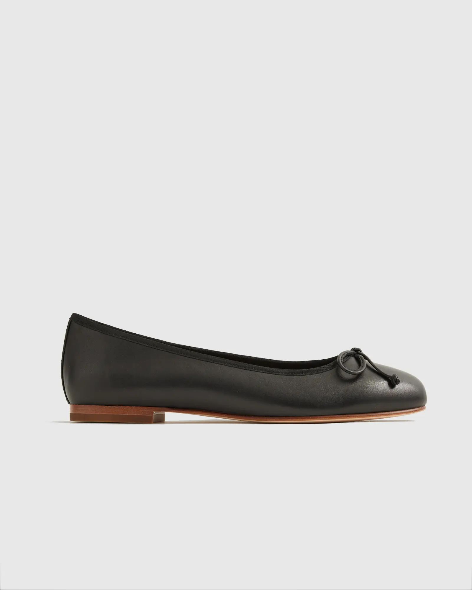 Women's Italian Leather Bow Ballet Flat | Quince