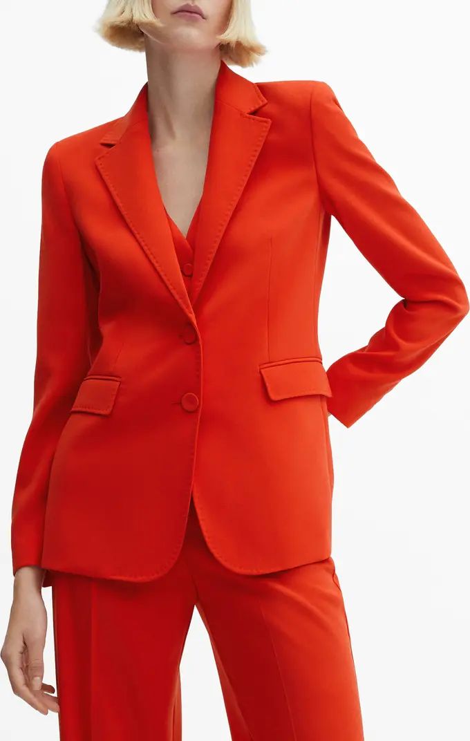 MANGO Straight Fit Suit Blazer | Nordstrom | Nordstrom
